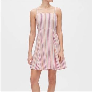 Gap striped linen dress